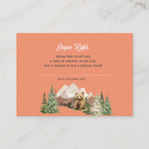 Lass der Adventure Begin Mountain Rust Baby Dusche Begleitkarte