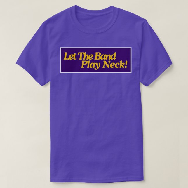 Lass der Band Play Neck TShirt (Design vorne)
