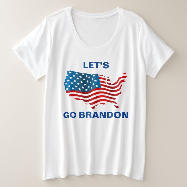 Lass der Brandon Plus-Größe Große Größe T-Shirt (Design vorne)