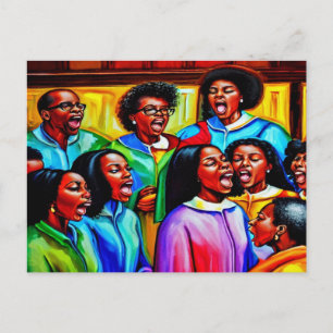 Lass Der Chor Sing Christliche Postkarte