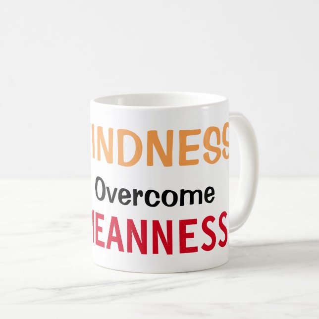 Lass der Freundlichkeit über die Vernunft Kaffeetasse (VorderseiteRechts)