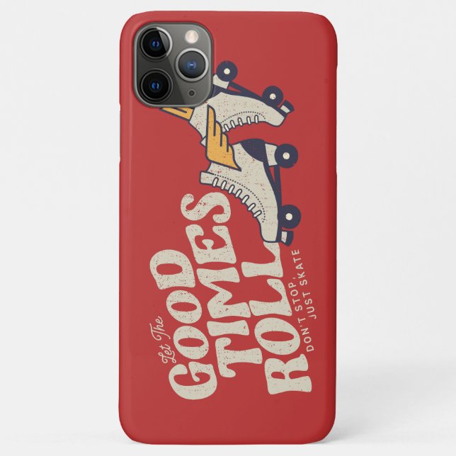LASS DER GUTEN ZEITEN ROLL 80er RETRO ROLLER SKATE Case-Mate iPhone Hülle (Rückseite)