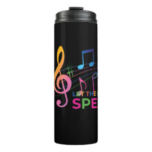 Lass der Musiksprache, Musiknotizen Thermosbecher