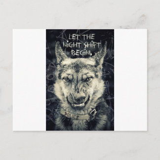 lass der Nachtschicht Postkarte