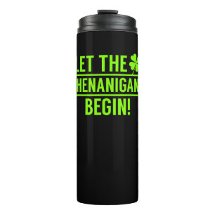 Lass der Shenanigans Begin Funny St Patricks T-Shi Thermosbecher