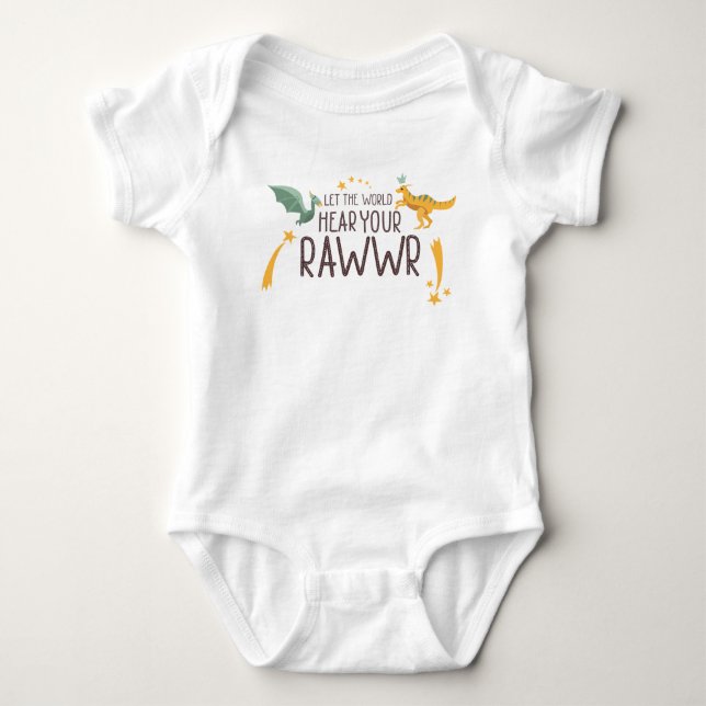 Lass der Welt höre dein Gehör Baby Strampler (Vorderseite)