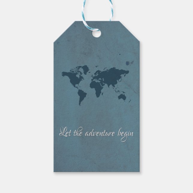 Lass des Abenteuers Geschenkanhänger (Vorderseite)