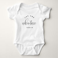 Lass des Adventure Begin Baby Announcement Bodysui
