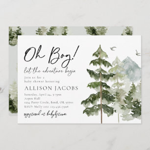 Lass des Adventure Begin Baby Shower Einladungen