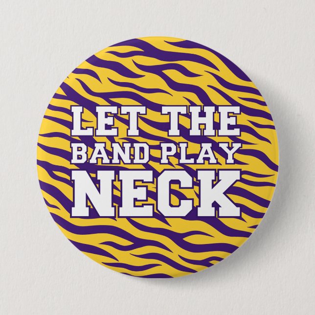Lass des Band Play Neck LSU Button - Gameday Butto (Vorderseite)