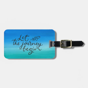 Lass des Begin Luggage Tag Blue Gepäckanhänger