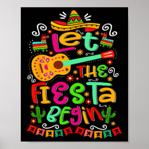 Lass des Fiesta Begin Party Mexiko Mexikanisches C Poster