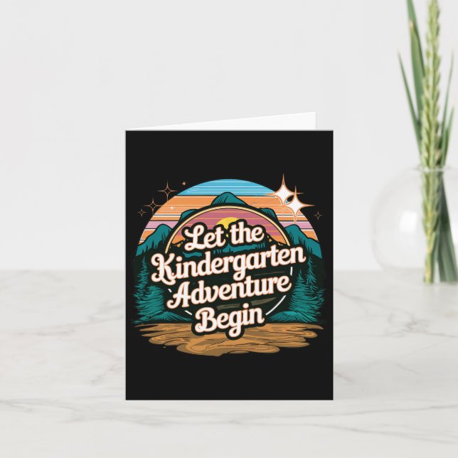 Lass des Kindergartenabenteuers Karte (Vorderseite)