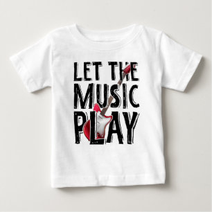 Lass des Musikspiels Electric Guitar Baby T-shirt