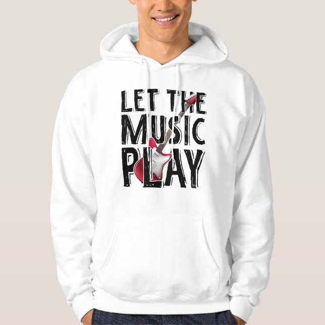 Lass des Musikspiels Electric Guitar Hoodie (Vorderseite)