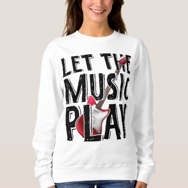 Lass des Musikspiels Electric Guitar Sweatshirt (Vorderseite)