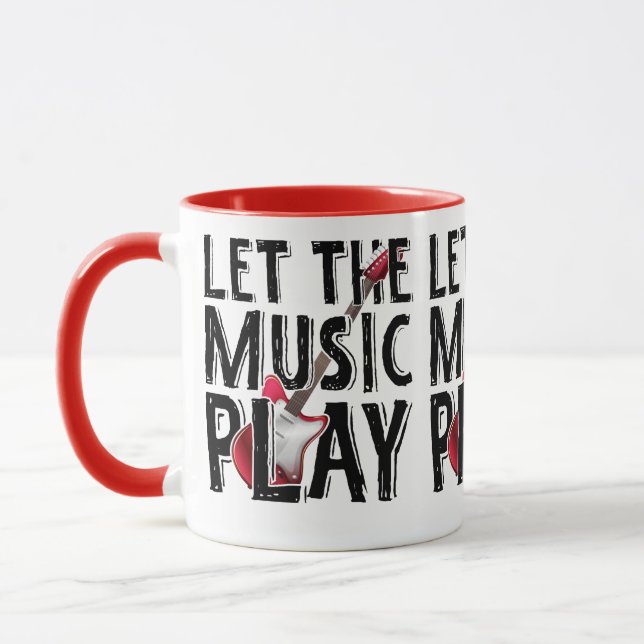Lass des Musikspiels Electric Guitar Tasse (Links)