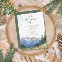 Lass des Party "Adventure Begin Mountain Retiremen