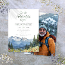 Lass des Party "Adventure Begin Mountain Retiremen