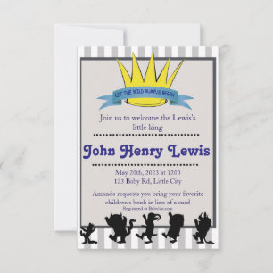 Lass des wilden Rumpus Begin Einladung