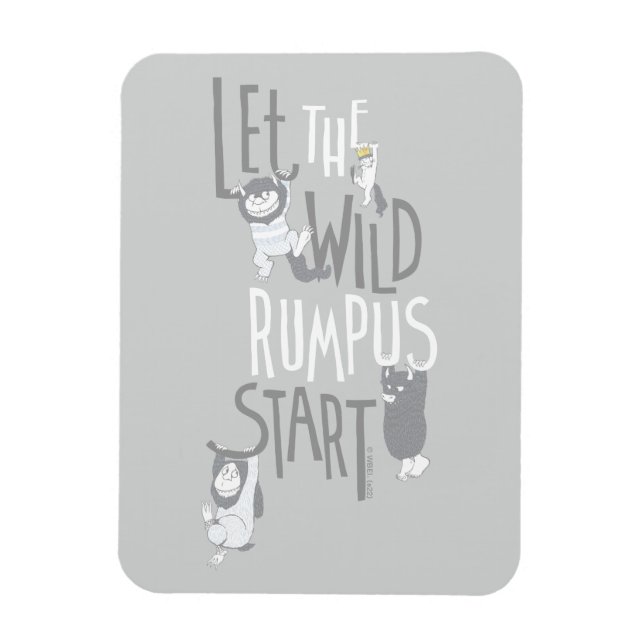 Lass des Wilden Rumpus Start Magnet (Vertikal)