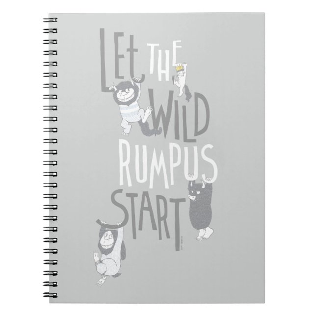 Lass des Wilden Rumpus Start Notizblock (Vorderseite)