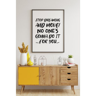 Lass dich bewegen! Motivierend Angebot Poster