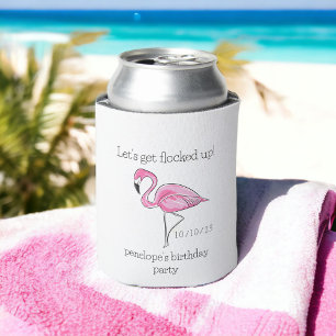 Lass dich faszinieren Flamingo Geburtstag Dosenkühler