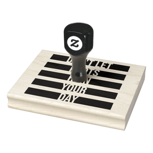 Lass dich nicht von Idioten deinen Tag ruinieren L Gummistempel (Stempel)