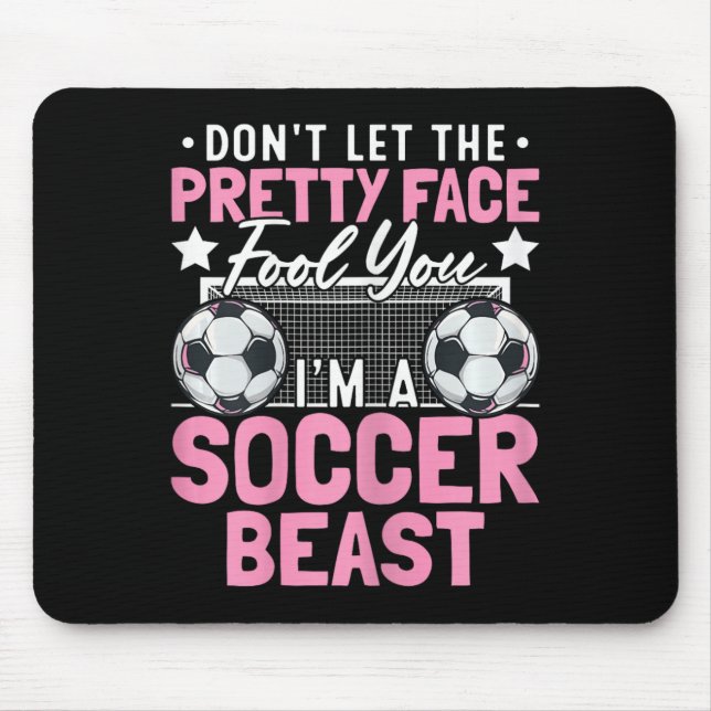 Lass dich nicht von meinem hübschen Gesicht täusch Mousepad (Vorne)