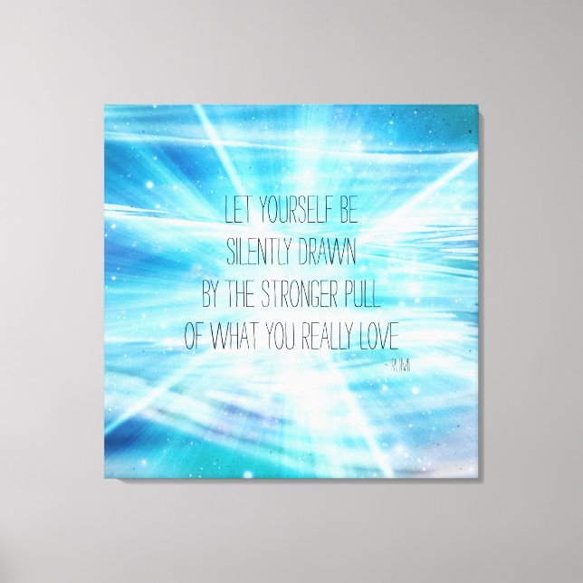 Lass dich selbst Gezeichnet Leinwanddruck (Vorderseite)