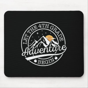 Lass die 4. Klasse Abenteuer Retro erster Tag begi Mousepad