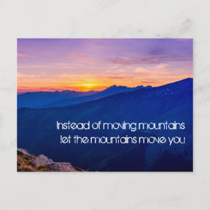 Lass die Berge bewegen dich Postkarte
