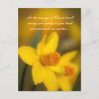 Lass die Botschaft Christi wohnt unter dir reich a Postkarte