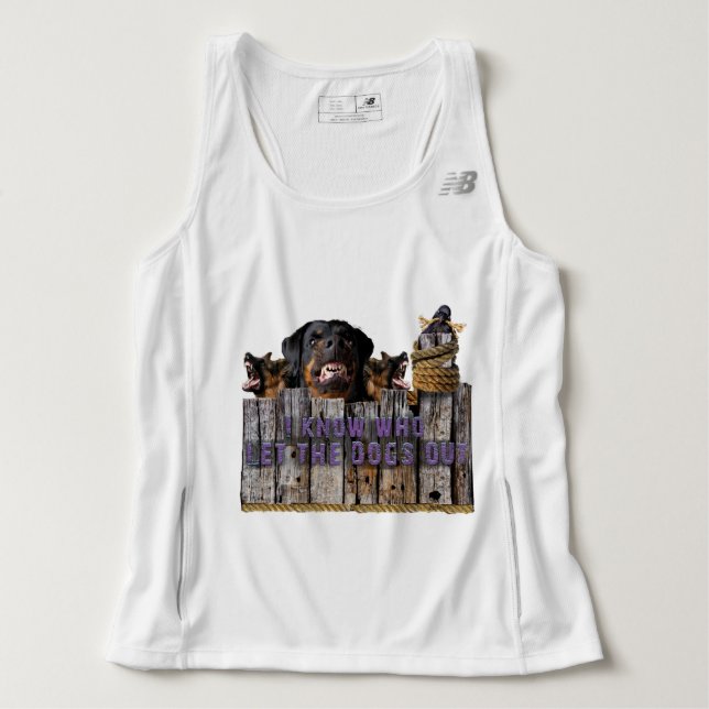 Lass die Hunde aus! T-Shirt (Design vorne)