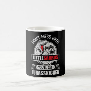Lass die kleine Saurus-Dinosaurier-Familie in Ruhe Kaffeetasse