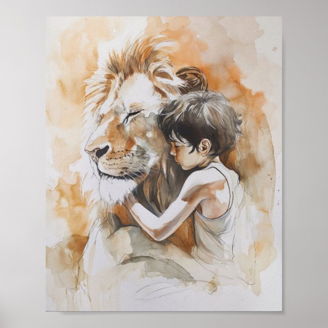 Lass die kleinen Kinder zu mir kommen - Jesus der  Poster (Vorne)