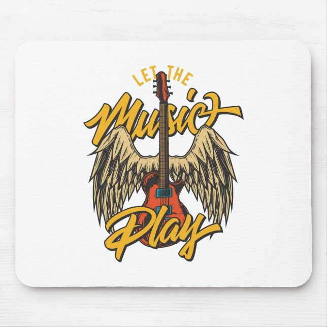 Lass die Musik spielen Mousepad (Vorne)