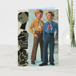 Lass die Schläge Begin! Funny Holiday Card Feiertagskarte