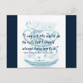 Lass, die Welt geht in die Hölle... Postkarte