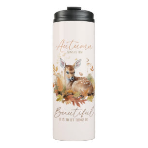 Lass Dinge gehen Herbst Thermosbecher