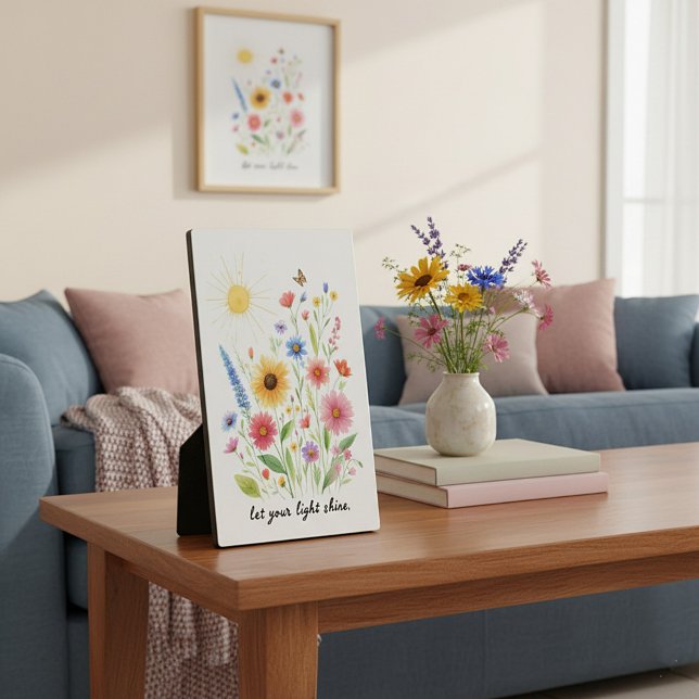 Lass dir helle Blume und Sonne Fotoplatte (Von Creator hochgeladen)