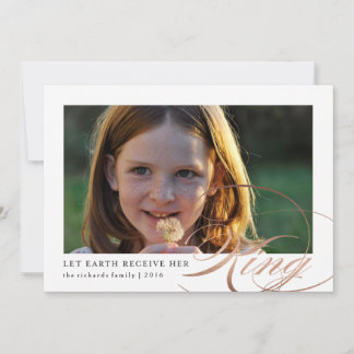 Lass Earth erhält ihre King Religious Foto Card