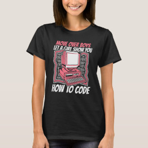 Lass eines Girl Show you how Code Coder Software D T-Shirt