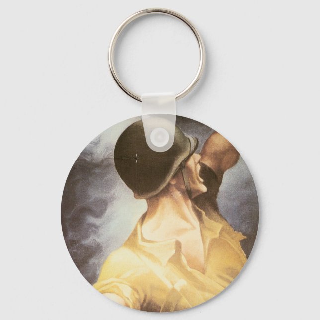 Lass 'Em Have it - Kaufen Sie Kriegsanleihen Schlüsselanhänger (Vorderseite)