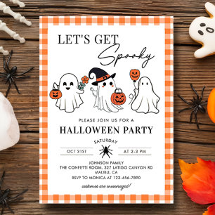 Lass erhalten Spooky Ghost Halloween-Party Einladu Einladung