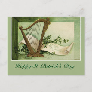 Lass Erin Zur Erinnerung St. Patrick's Day Postcar Postkarte