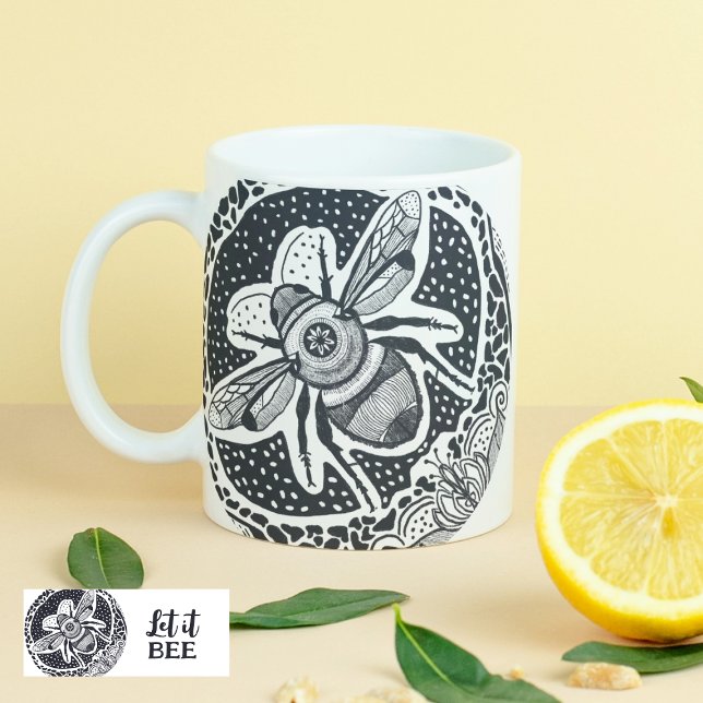 Lass es Bee Coffee Tasse (Von Creator hochgeladen)
