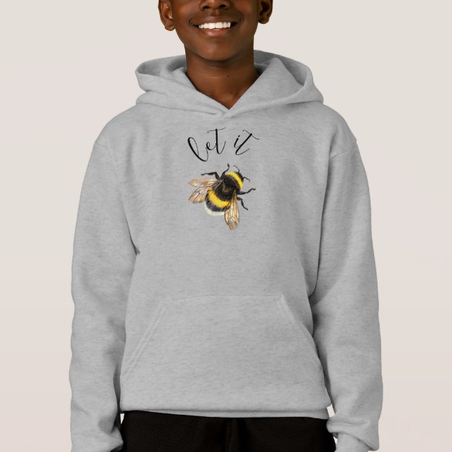 Lass es Bee, Hummel Hoodie (Vorderseite)