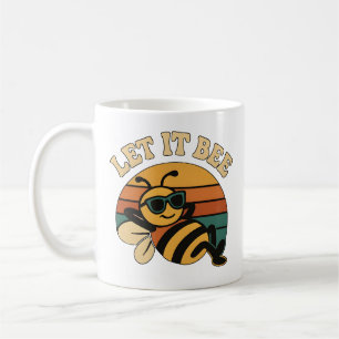 Lass es ist Retro Funny Bee Kaffeetasse
